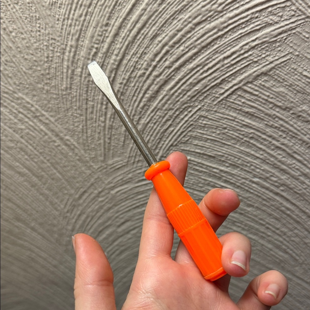 Orange Handle Flathead Screwdriver